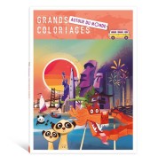 Les ateliers du calme : Grands coloriages : Autour du monde