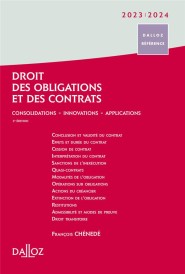 Droit des obligations et des contrats : consolidations ; innovations ; perspectives (édition 2023/2024) (3e édition)