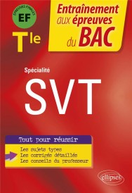 Spécialité SVT ; terminale ; EF épreuves finales