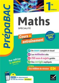 Prépabac cours & entraînement : maths, spécialité ; 1re générale