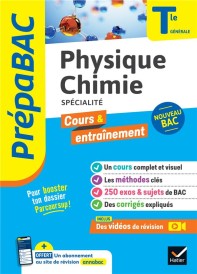 Prépabac cours & entraînement : physique-chimie, spécialité ; terminale générale