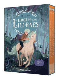 Le maître des licornes : coffret t.1 à t.3 : la forêt des lumières ; le continent Crépuscule ; l'homme sans nom
