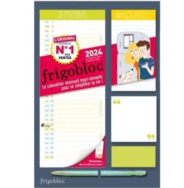 Mini frigobloc mensuel : calendrier d'organisation familiale (édition 2024) (de septembre 2023 à décembre 2024)
