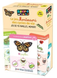 Le jeu Montessori des cycles de vie – Jeu de 10 familles, memory