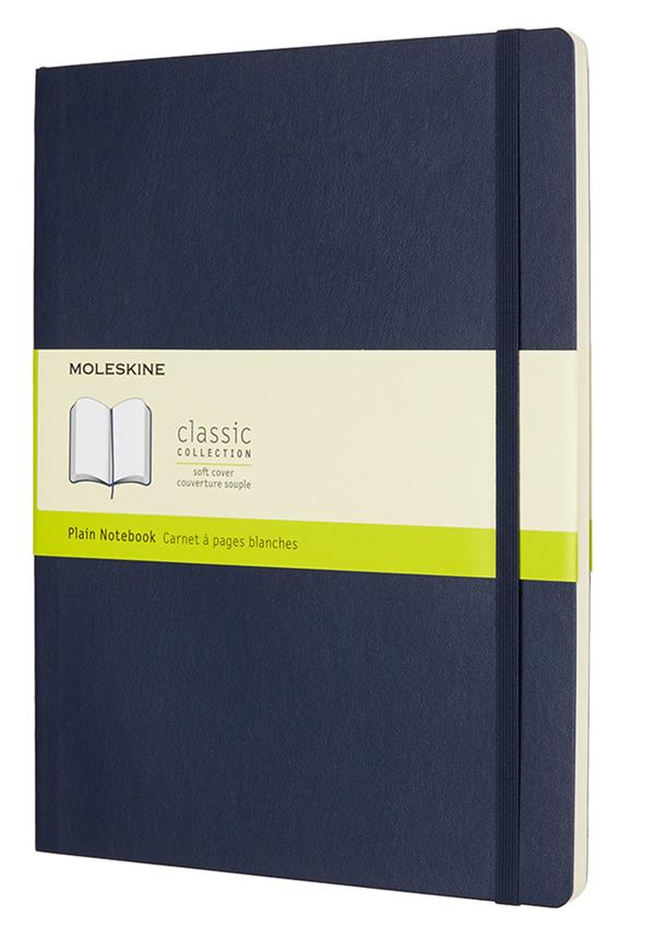 Carnet blanc très grand format souple saphir