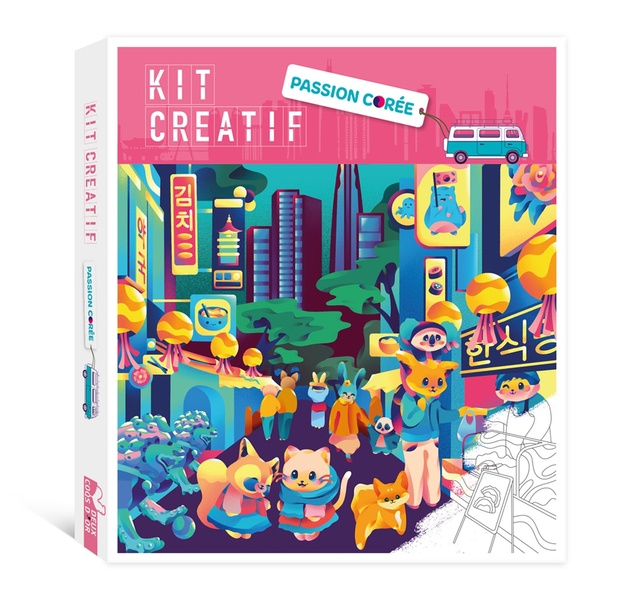 Les ateliers du calme : Kit créatif : Passion Corée