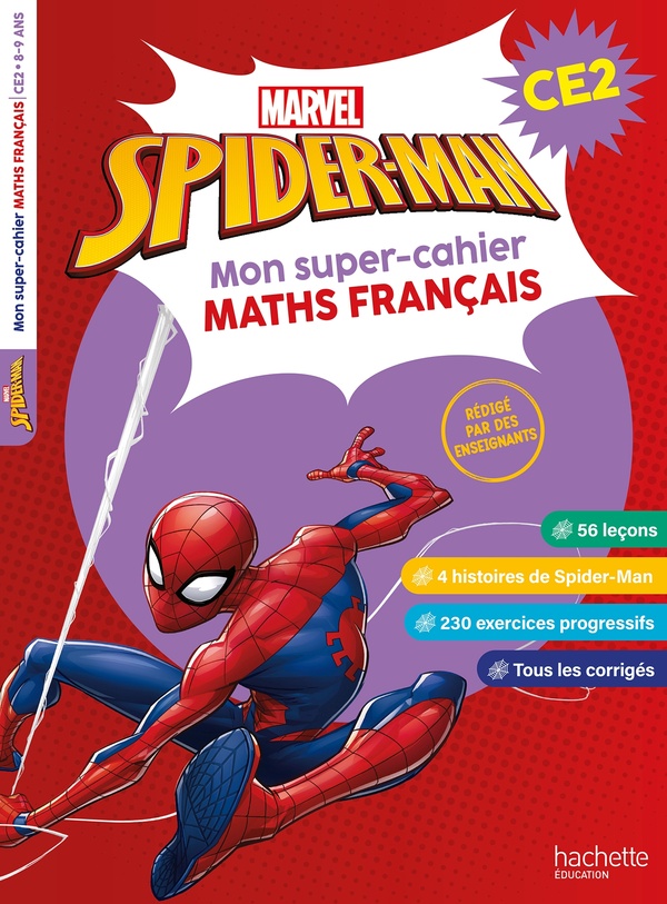 Spiderman ; CE2 ; Mon super-cahier de maths et français