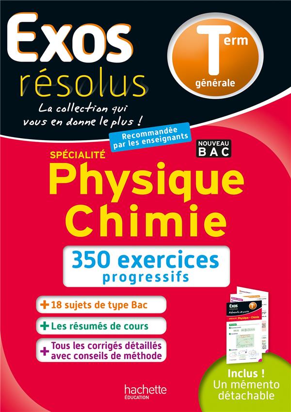 Exos résolus ; physique chimie ; terminale