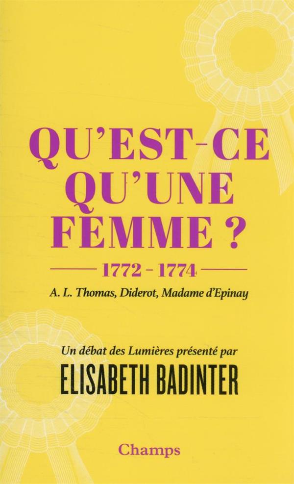 Qu'est-ce qu'une femme ? 1772-1774