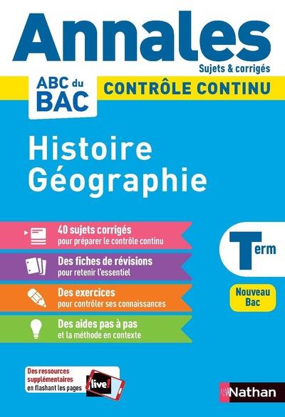 Annales ABC du bac ; sujets & corrigés : histoire-géographie : terminale (édition 2020)