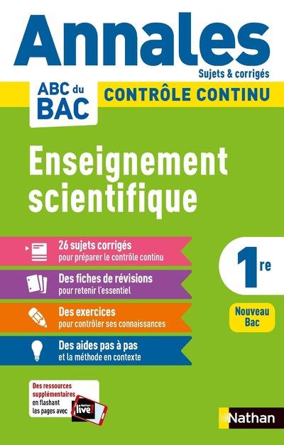 Annales ABC du bac ; sujets & corrigés : enseignement scientifique : 1re (édition 2020)