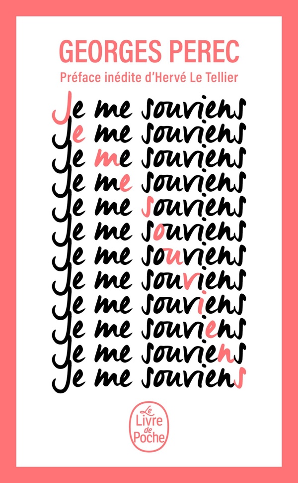 Je me souviens (Préface d'Hervé Le Tellier)