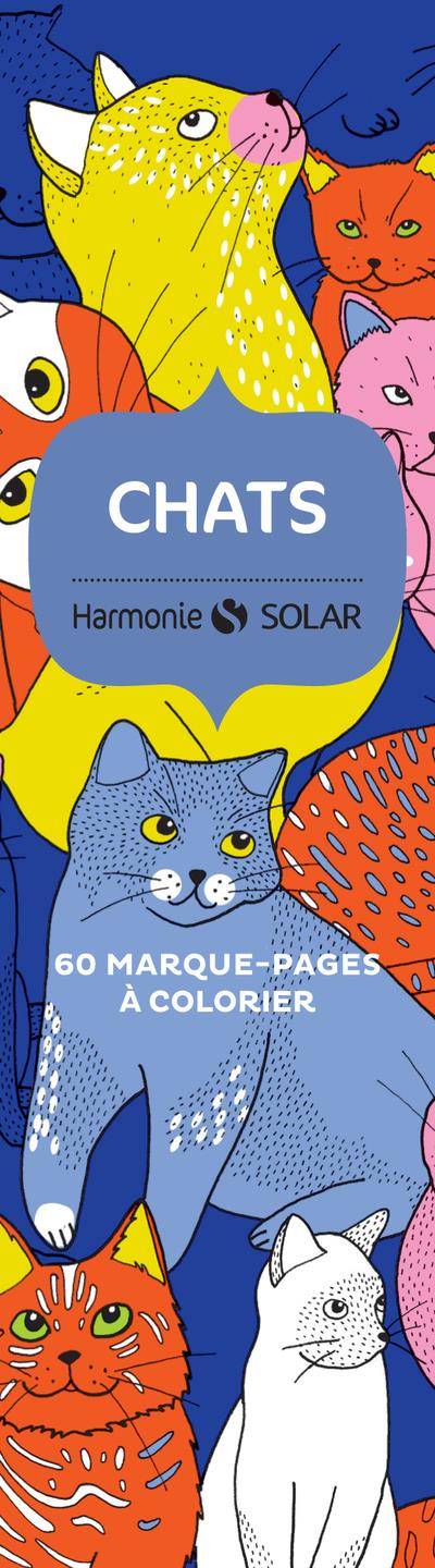 60 marque-pages à colorier : chats