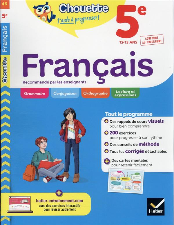 Chouette entraînement t.45 ; français ; 5e