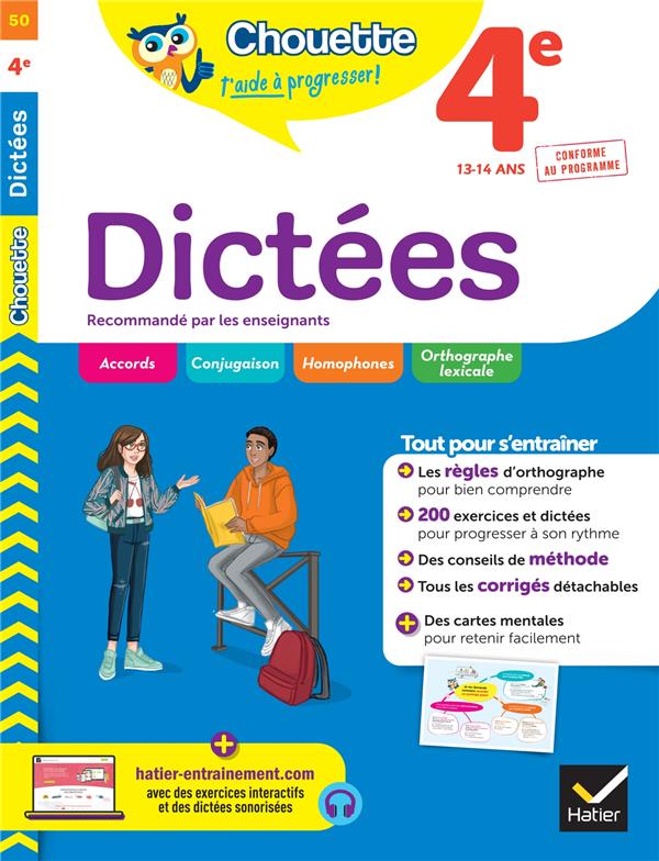Chouette entraînement t.50 ; dictées ; 4e