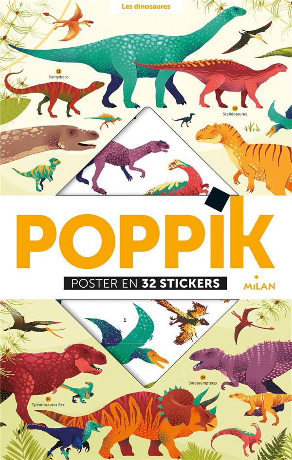 Poppik, poster ; les dinosaures