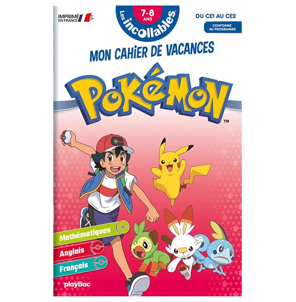 Les incollables : Pokémon ; mon cahier de vacances ; du CE1 au CE2 (édition 2022)