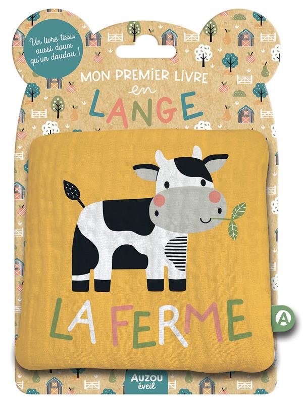 Mon premier livre tissu en lange : la ferme