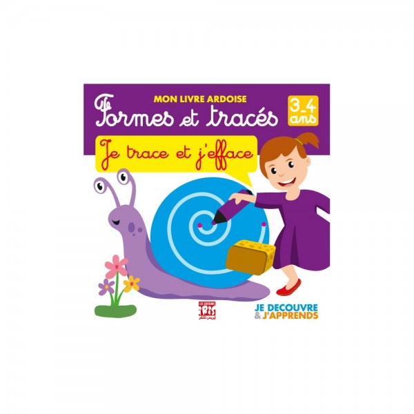 MON LIVRE ARDOISE FORMES ET TRACES 3-4 ANS