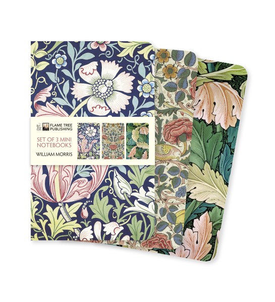 FTP William Morris Set of 3 Mini Notebooks